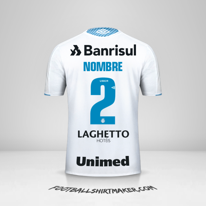 Camiseta Gremio 2019 Visita -  nombre - 2
