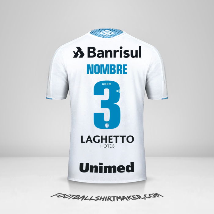 Jersey Gremio 2019 Visita -  nombre - 3