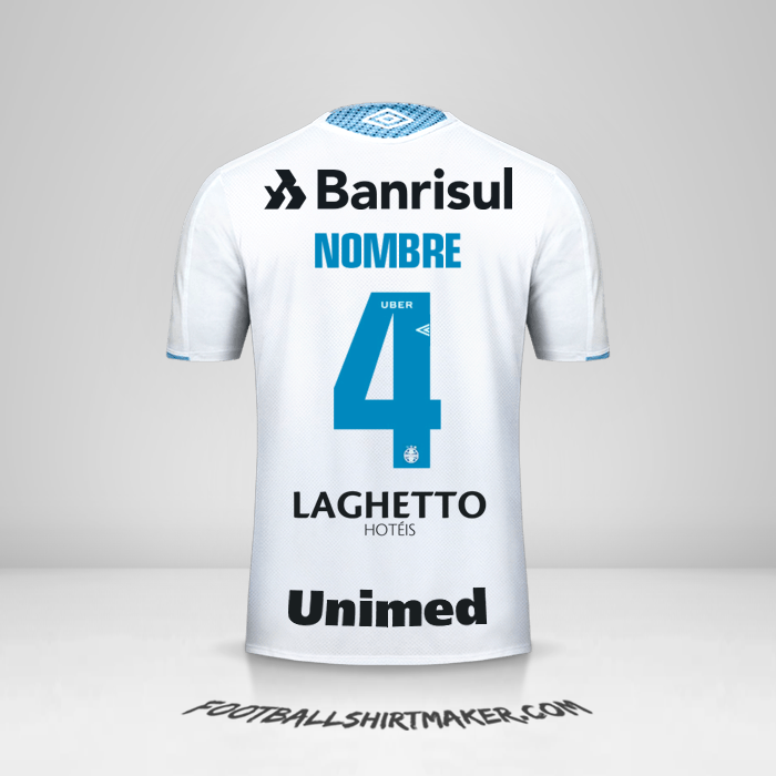 Jersey Gremio 2019 Visita -  nombre - 4