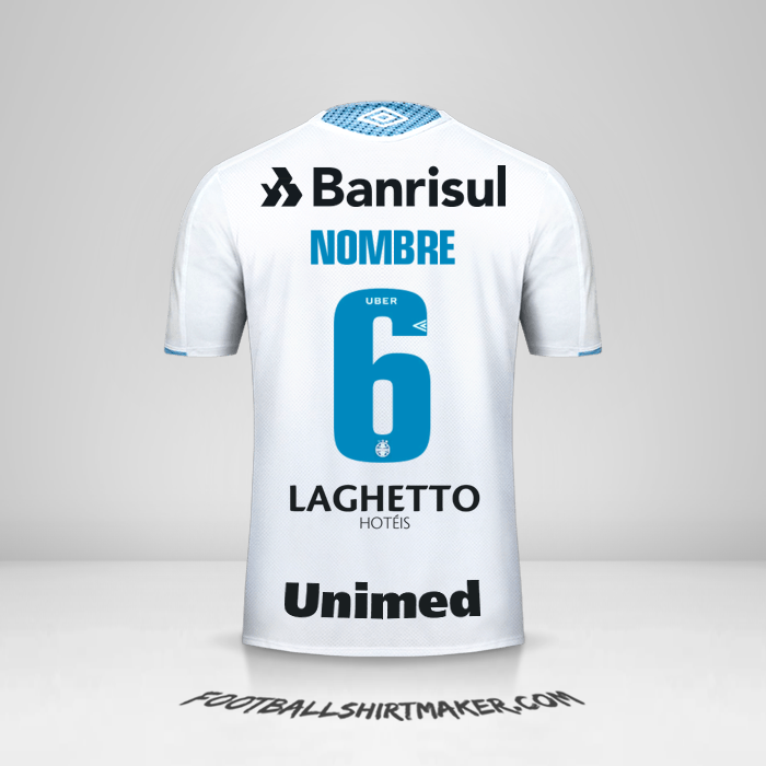 Jersey Gremio 2019 Visita -  nombre - 6