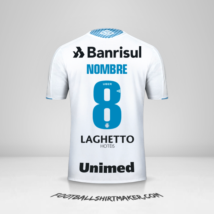 Camiseta Gremio 2019 Visita -  nombre - 8