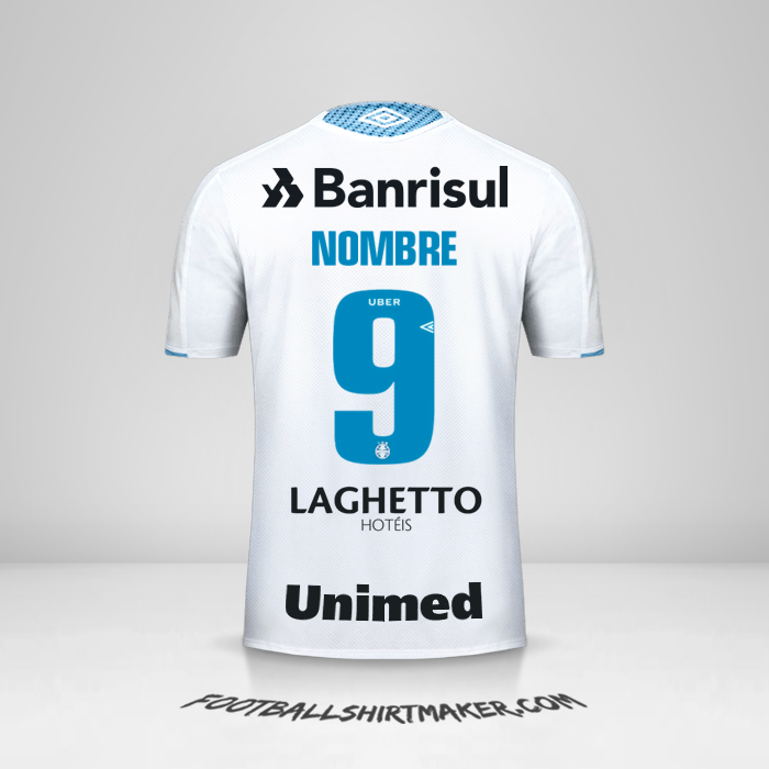 Jersey Gremio 2019 Visita -  nombre - 9