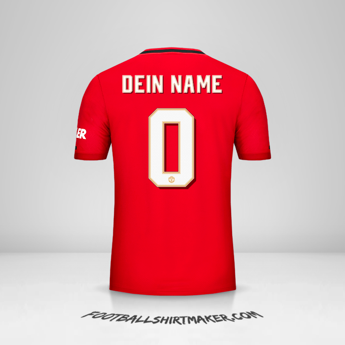 Trikot Manchester United Cup 2019/20 -  dein name - 0