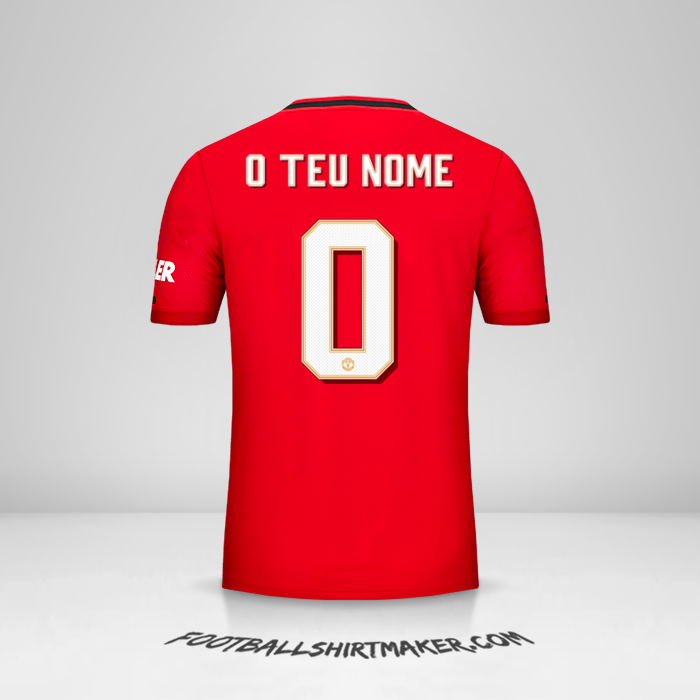 Camisola Manchester United Cup 2019/20 -  o teu nome - 0