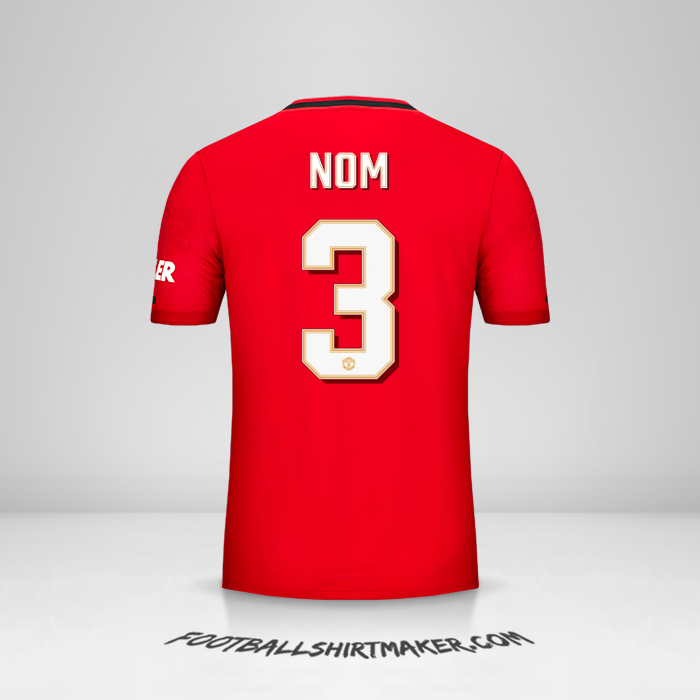 Maillot Manchester United Cup 2019/20 -  nom - 3