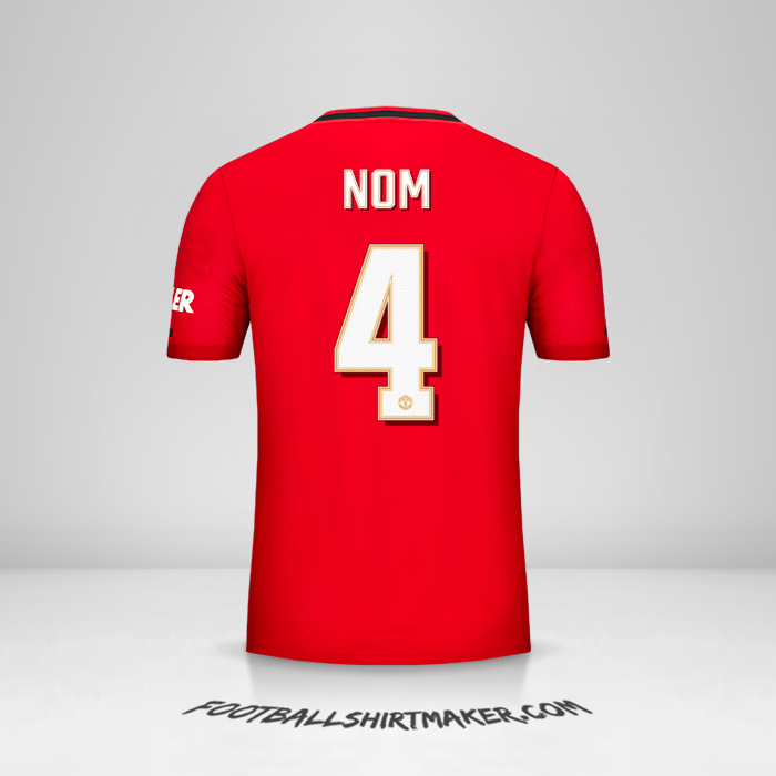 Maillot Manchester United Cup 2019/20 -  nom - 4