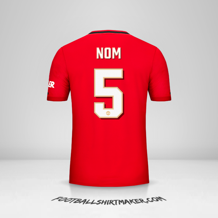 Maillot Manchester United Cup 2019/20 -  nom - 5