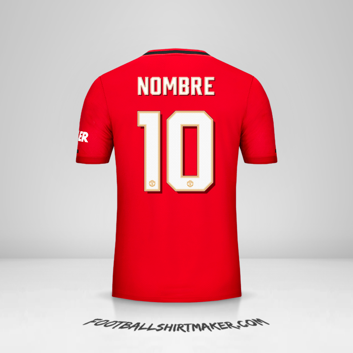Camiseta Manchester United Cup 2019/20 -  nombre - 10