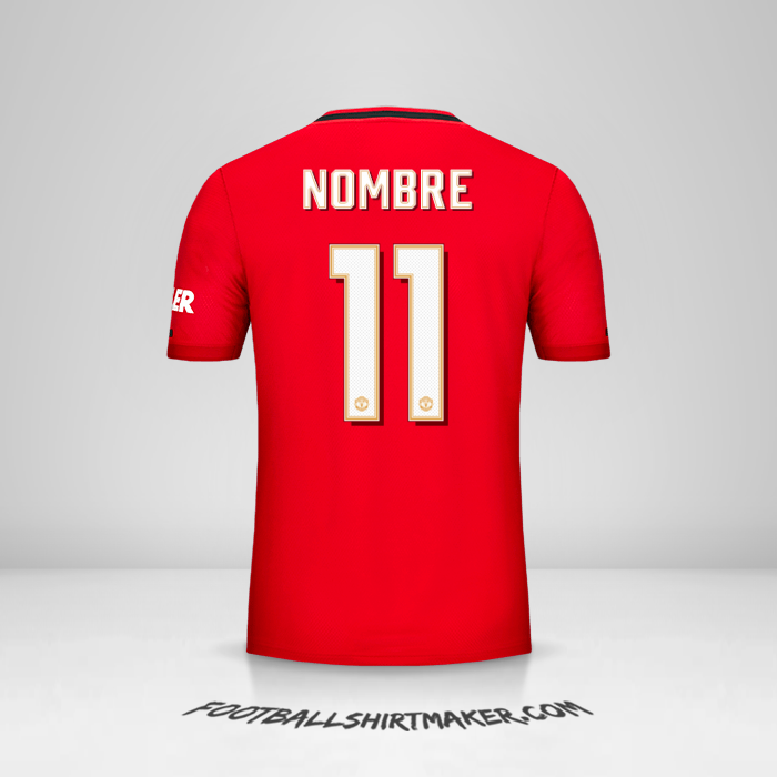 Jersey Manchester United Cup 2019/20 -  nombre - 11