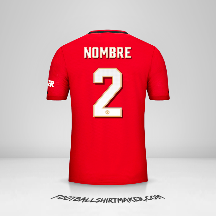 Jersey Manchester United Cup 2019/20 -  nombre - 2