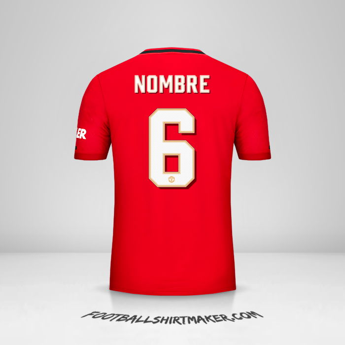 Camiseta Manchester United Cup 2019/20 -  nombre - 6