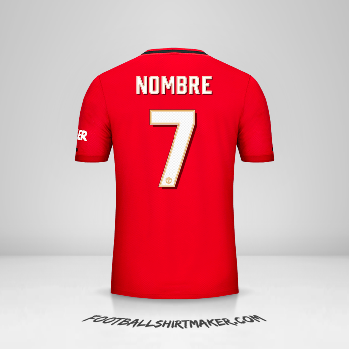 Jersey Manchester United Cup 2019/20 -  nombre - 7