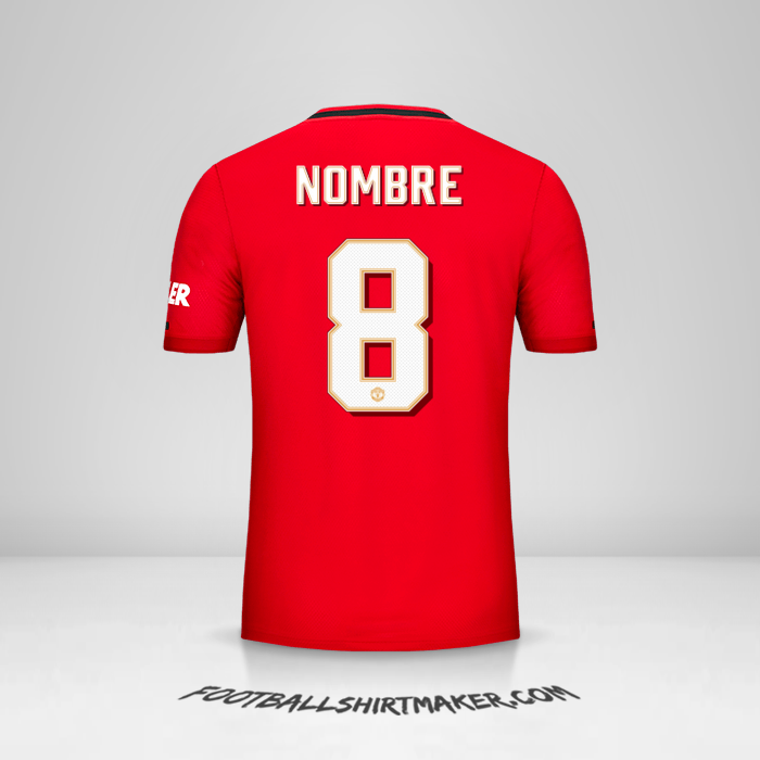 Jersey Manchester United Cup 2019/20 -  nombre - 8