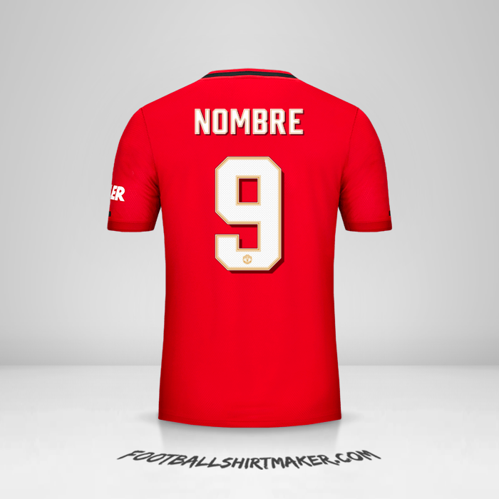 Camiseta Manchester United Cup 2019/20 -  nombre - 9