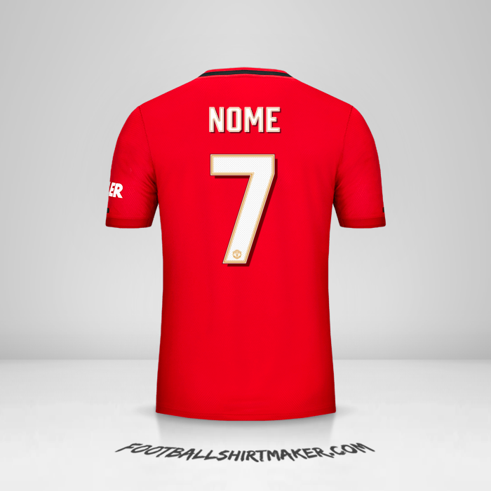 Camisa Manchester United Cup 2019/20 -  nome - 7