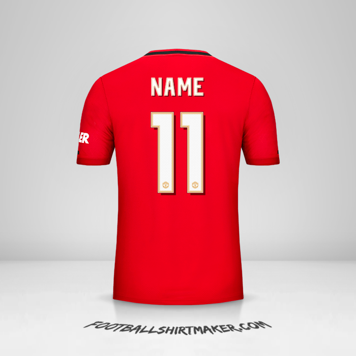 Trikot Manchester United Cup 2019/20 -  name - 11