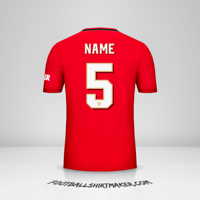 Trikot Manchester United Cup 2019/20 -  name - 5