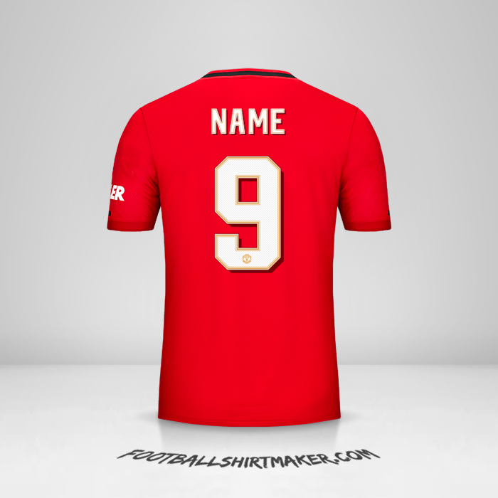 Shirt Manchester United Cup 2019/20 -  name - 9
