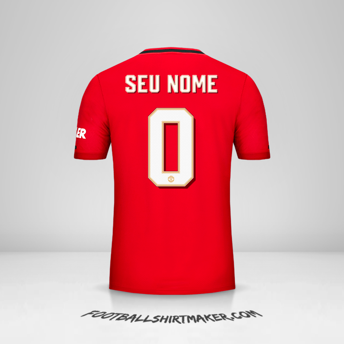 Camisa Manchester United Cup 2019/20 -  seu nome - 0