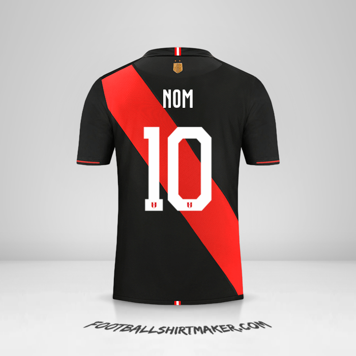Maillot Pérou Copa América 2019 Extérieur -  nom - 10