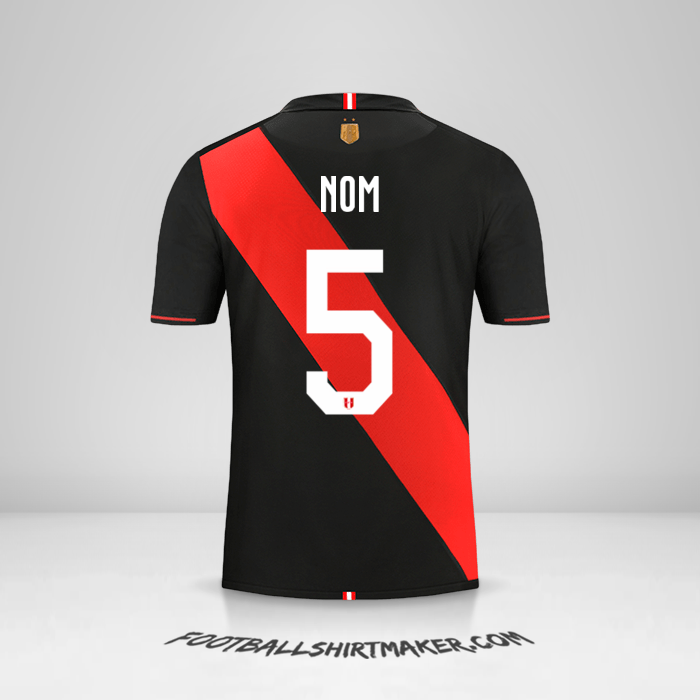 Maillot Pérou Copa América 2019 Extérieur -  nom - 5