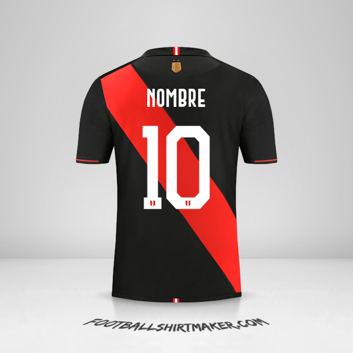 Camiseta Peru Copa América 2019 Visita -  nombre - 10