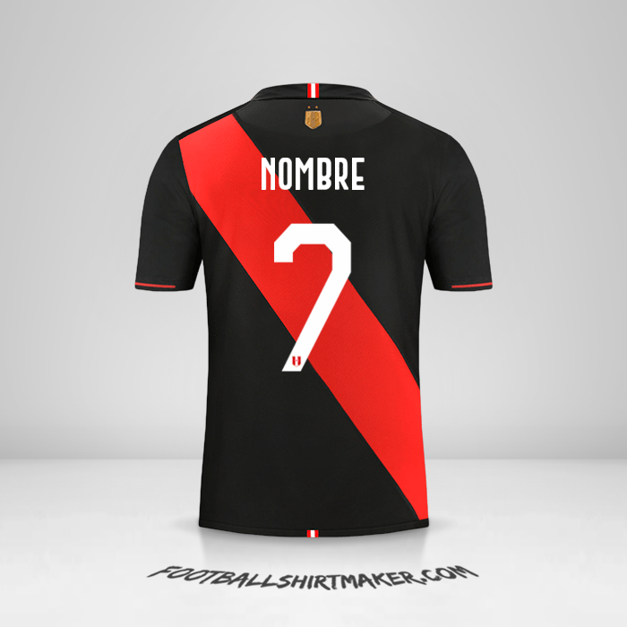 Jersey Peru Copa América 2019 Visita -  nombre - 7