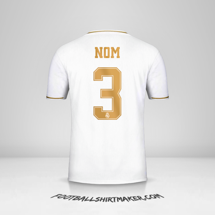 Maillot Real Madrid CF Cup 2019/20 -  nom - 3