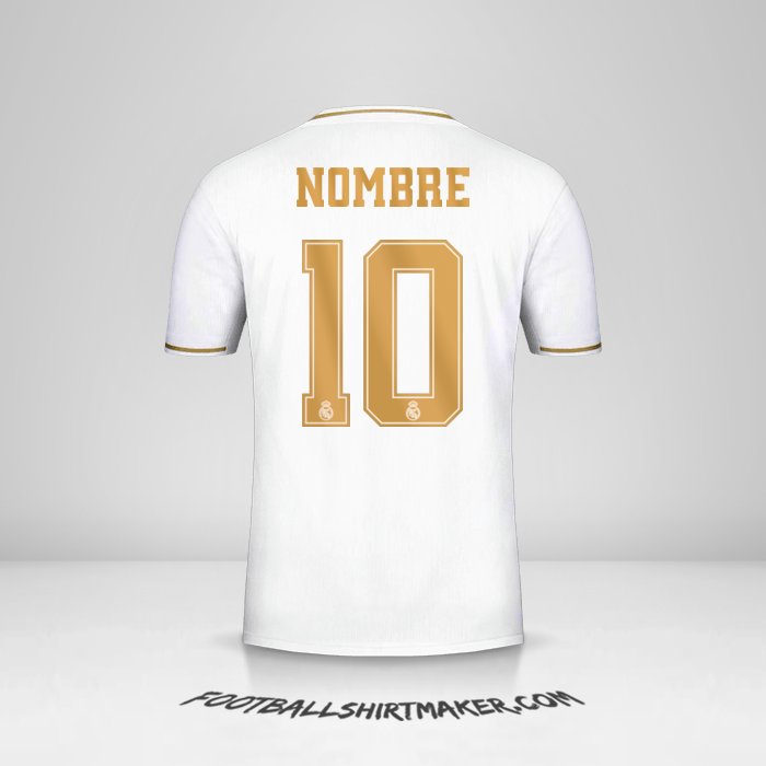 Camiseta Real Madrid CF Cup 2019/20 -  nombre - 10