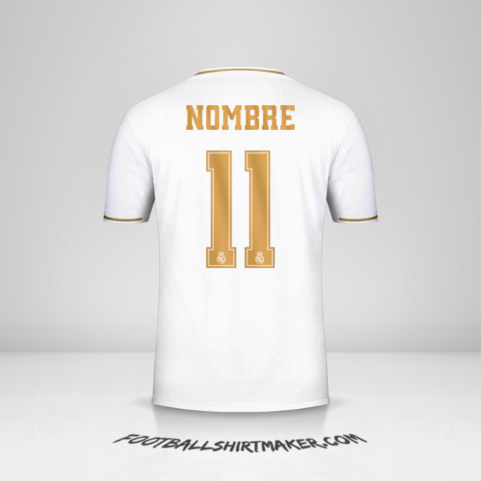 Jersey Real Madrid CF Cup 2019/20 -  nombre - 11