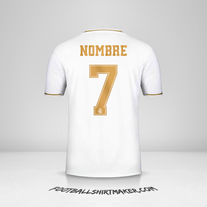 Jersey Real Madrid CF Cup 2019/20 -  nombre - 7
