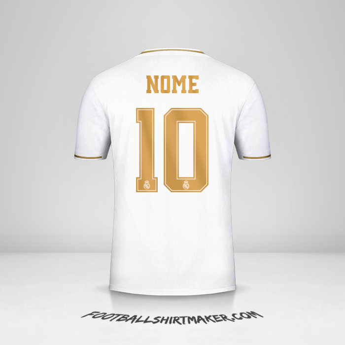 Camisola Real Madrid CF Cup 2019/20 -  nome - 10