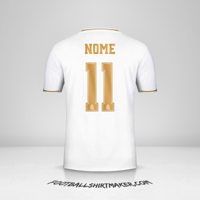 Camisola Real Madrid CF Cup 2019/20 -  nome - 11