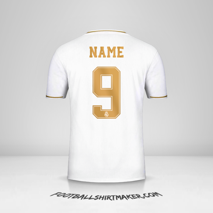 Jersey Real Madrid CF Cup 2019/20 -  name - 9