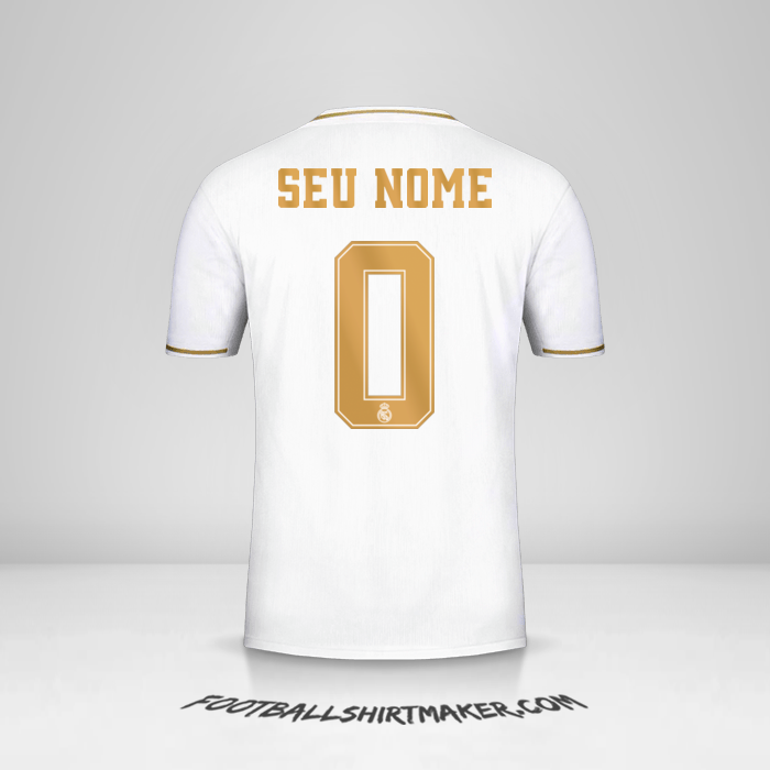 Camisa Real Madrid CF Cup 2019/20 -  seu nome - 0