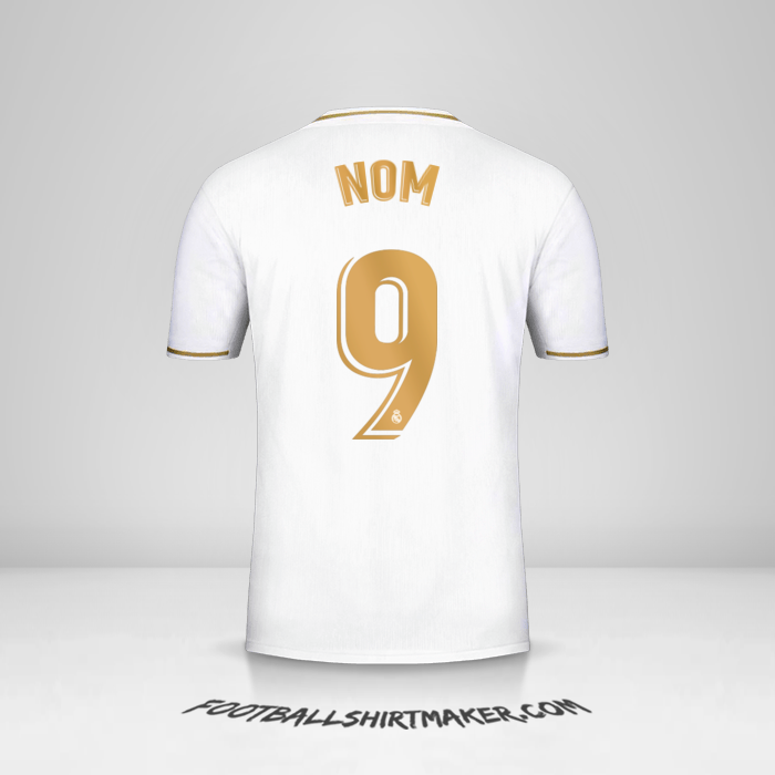 Maillot Real Madrid CF 2019/20 -  nom - 9