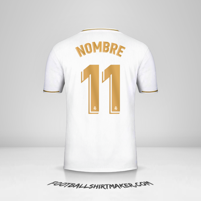 Jersey Real Madrid CF 2019/20 -  nombre - 11