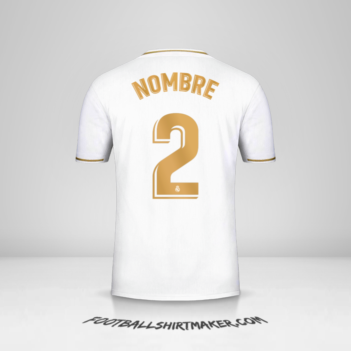 Jersey Real Madrid CF 2019/20 -  nombre - 2