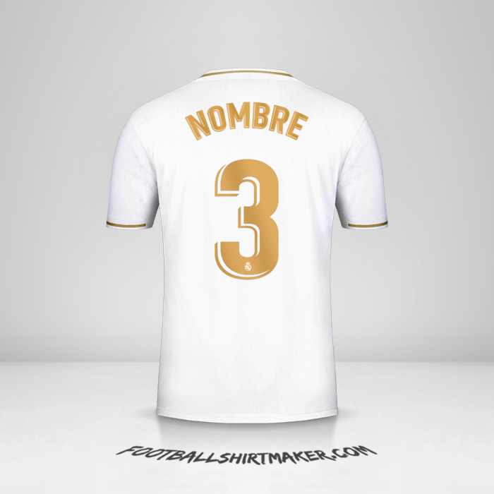 Camiseta Real Madrid CF 2019/20 -  nombre - 3