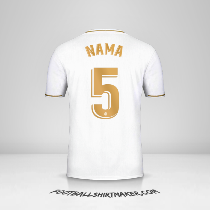 Jersey Real Madrid CF 2019/20 -  nama - 5