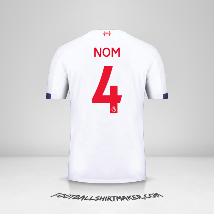 Maillot Liverpool FC 2019/20 Extérieur -  nom - 4