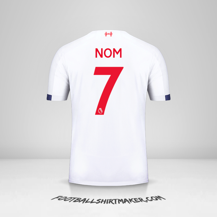 Maillot Liverpool FC 2019/20 Extérieur -  nom - 7