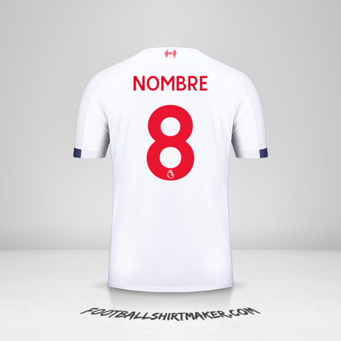 Jersey Liverpool FC 2019/20 Visita -  nombre - 8
