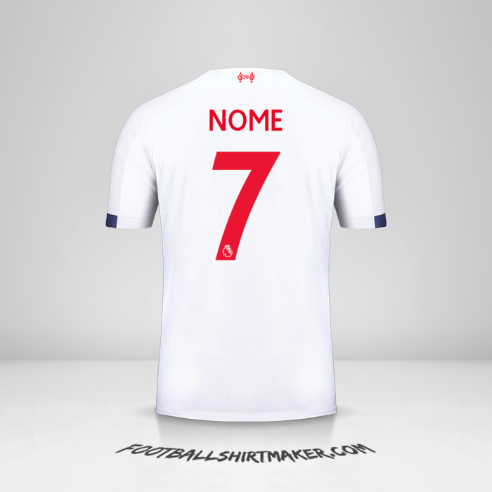 Camisola Liverpool FC 2019/20 Alternativa -  nome - 7