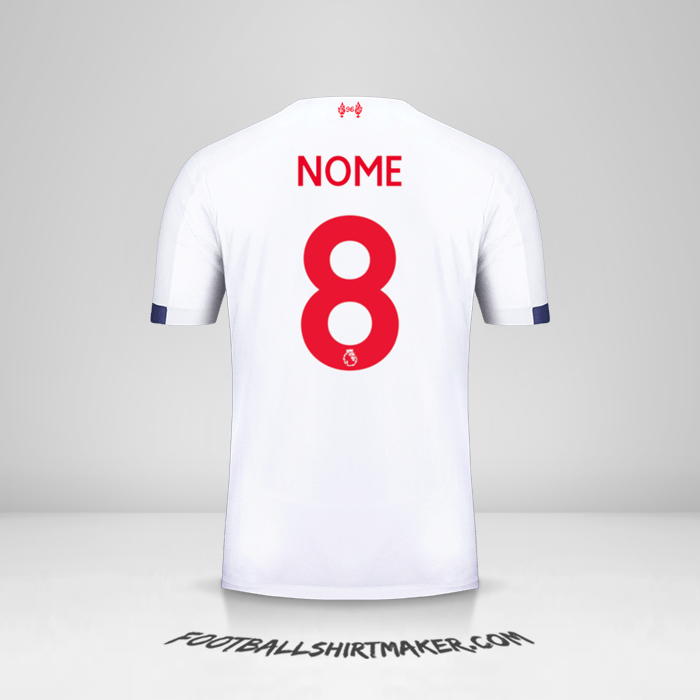 Maglia Liverpool FC 2019/20 Seconda -  nome - 8