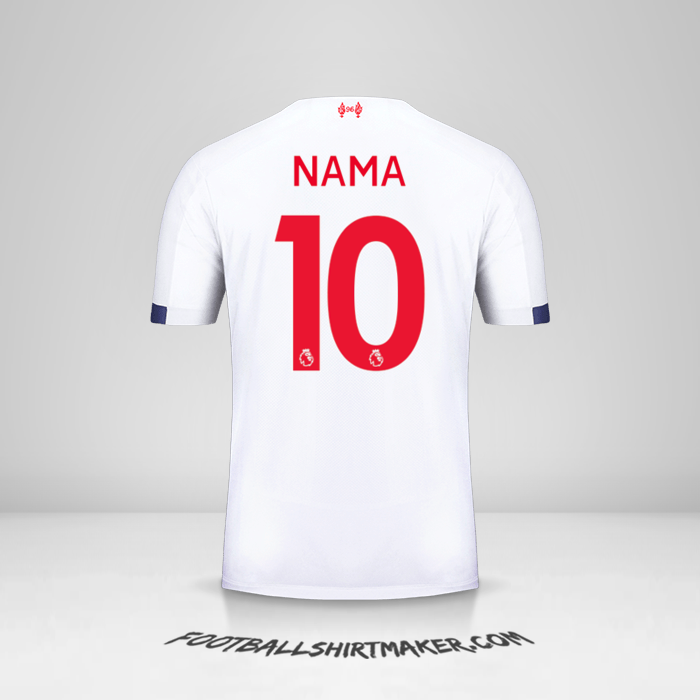 Jersey Liverpool FC 2019/20 Alternatif -  nama - 10