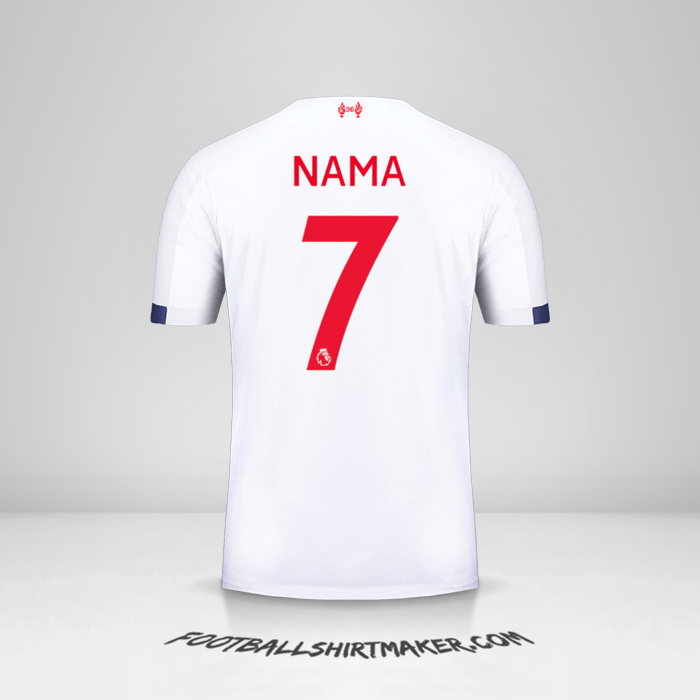 Jersey Liverpool FC 2019/20 Alternatif -  nama - 7