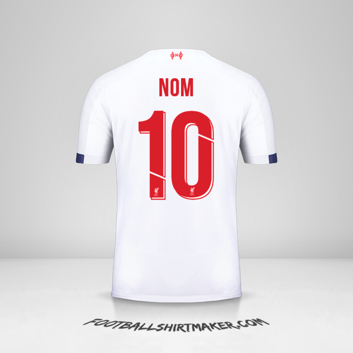 Maillot Liverpool FC Cup 2019/20 Extérieur -  nom - 10