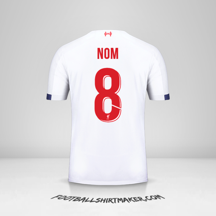 Maillot Liverpool FC Cup 2019/20 Extérieur -  nom - 8
