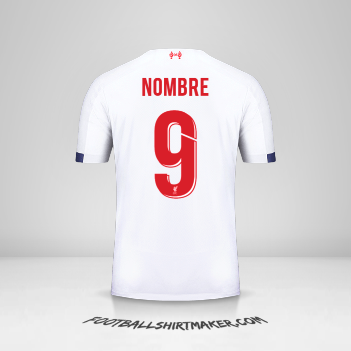 Jersey Liverpool FC Cup 2019/20 Visita -  nombre - 9